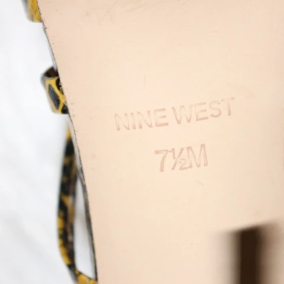 Nine West, Snakeskin print Strappy Heels - Picture 10 of 12
